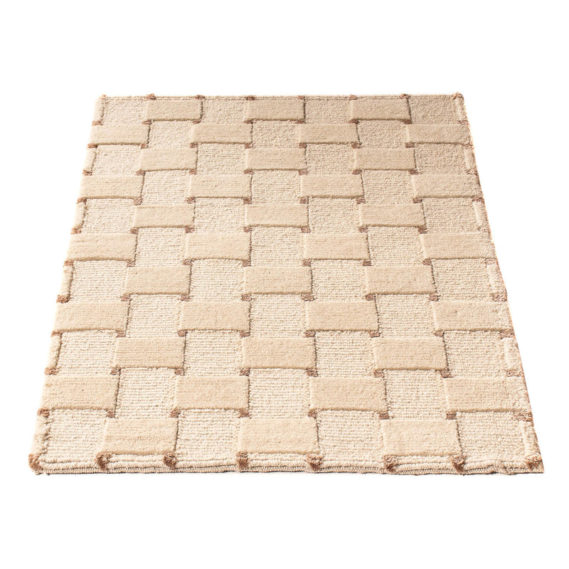 Tapis Népalais - 90 x 60 cm - beige