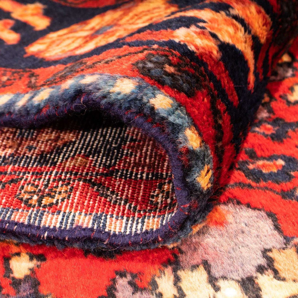 Tapis de couloir Tapis persan - Nomadic - 290 x 145 cm - rouge foncé