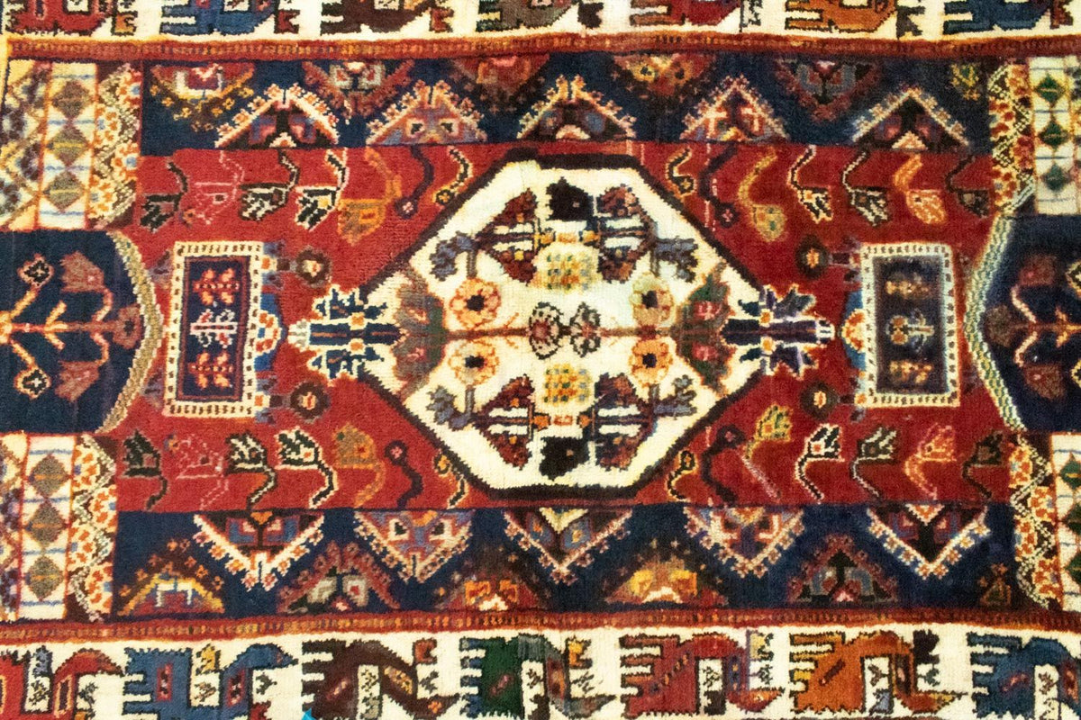 Tapis persan - Nomadic - 146 x 91 cm - rouge