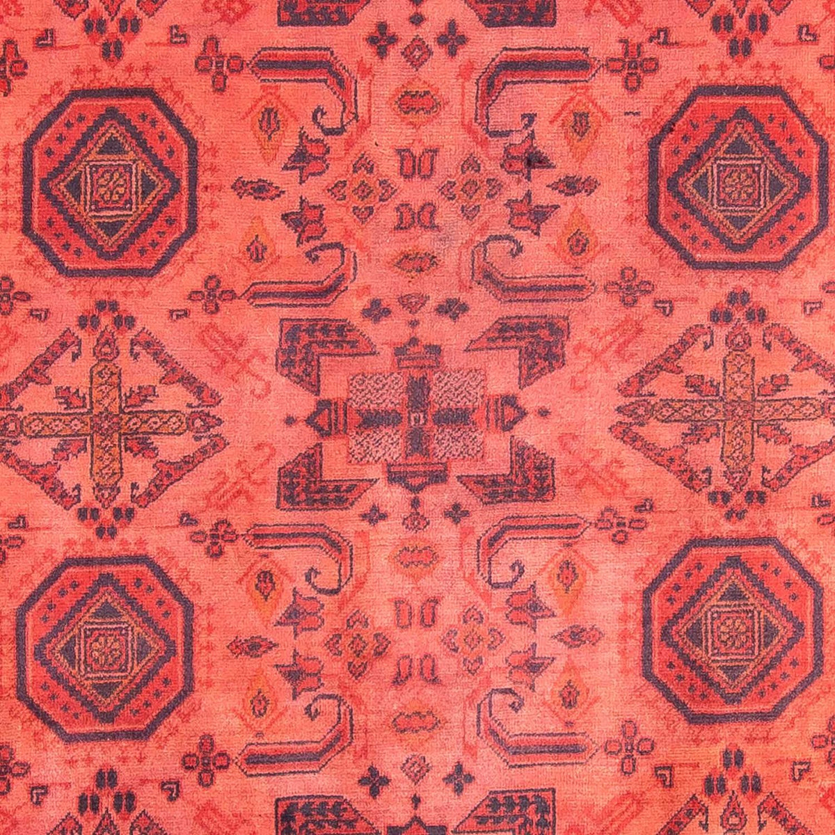 Tapis afghan - Hatschlu - 290 x 200 cm - rouge