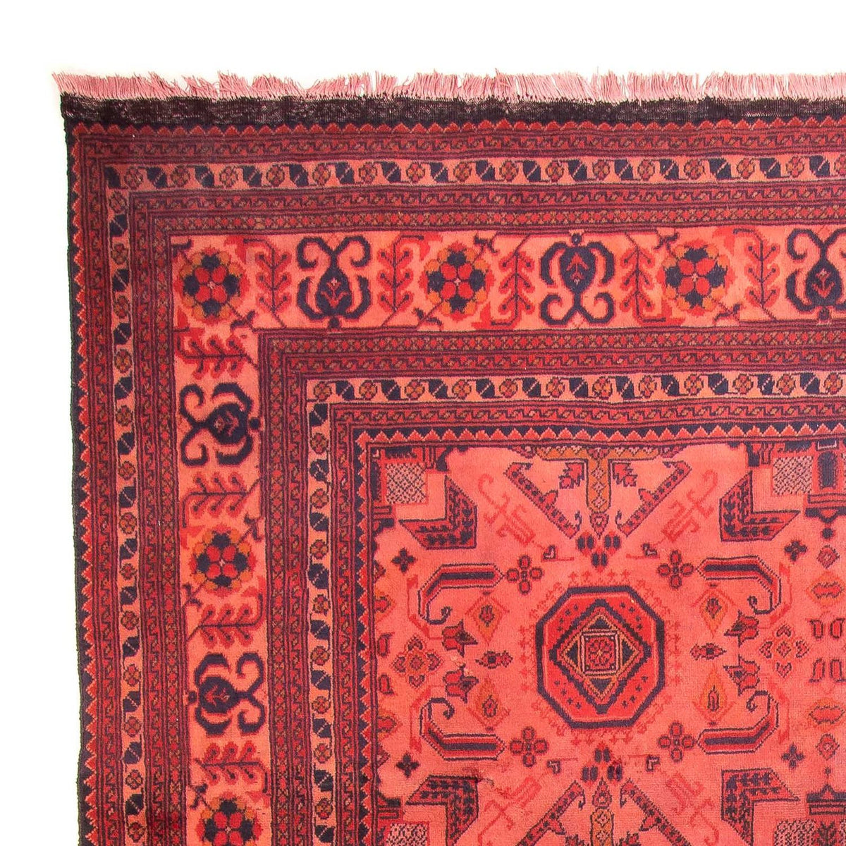 Tapis afghan - Hatschlu - 290 x 200 cm - rouge