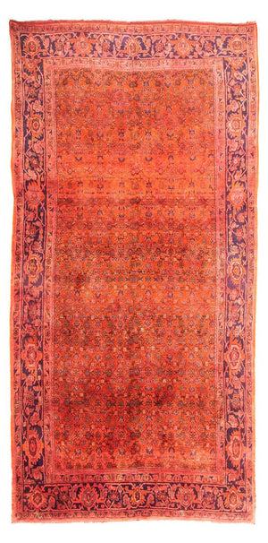 Tapis persan - Bidjar - 315 x 155 cm - rouge clair