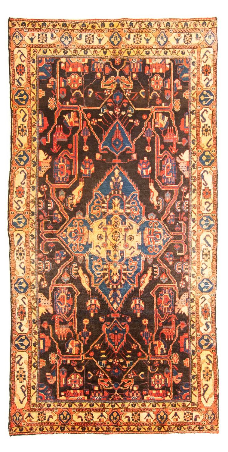 Tapis persan - Nomadic - 293 x 150 cm - multicolore
