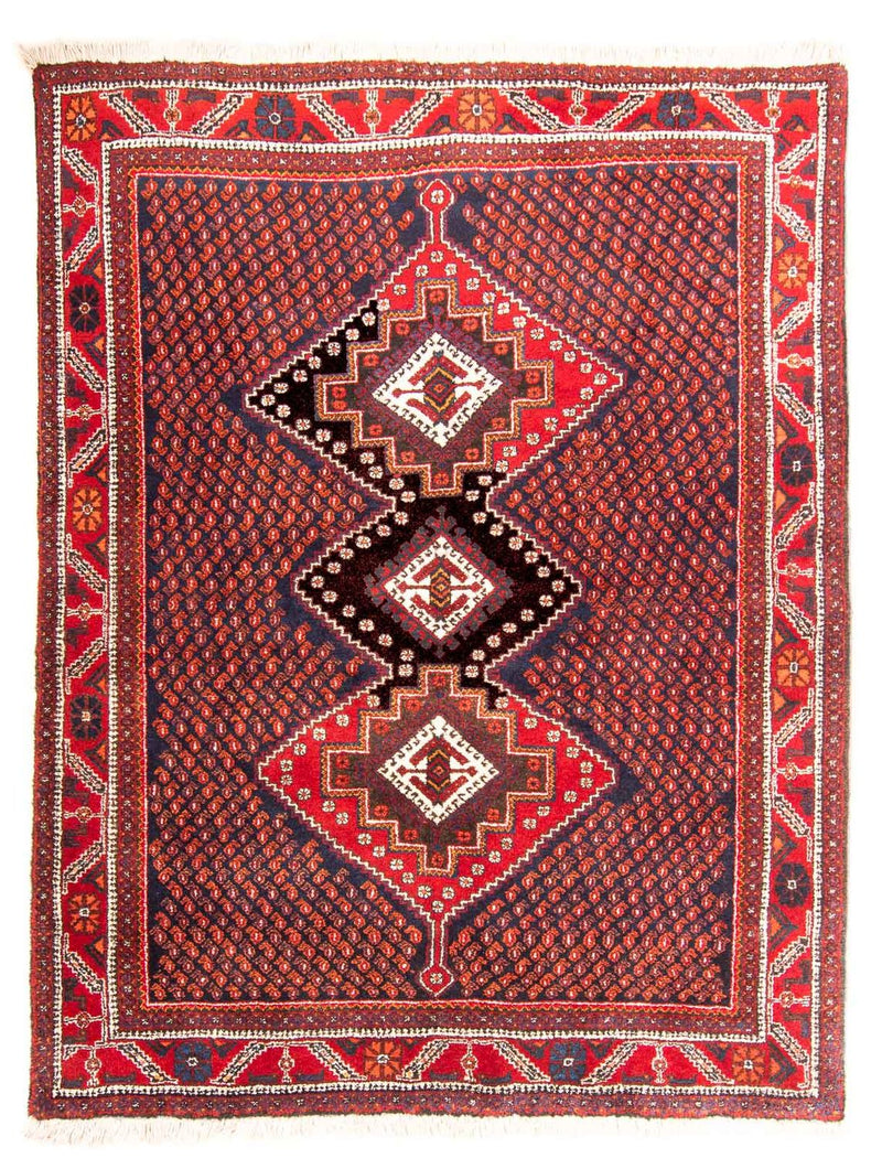 Tapis persan - Nomadic - 205 x 164 cm - rouge