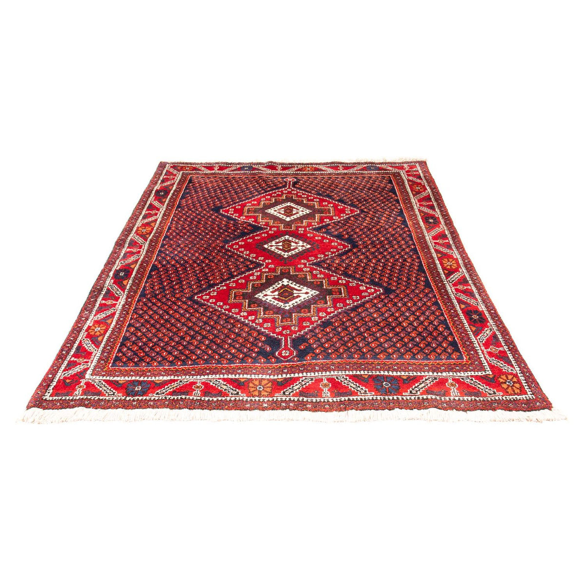 Tapis persan - Nomadic - 205 x 164 cm - rouge