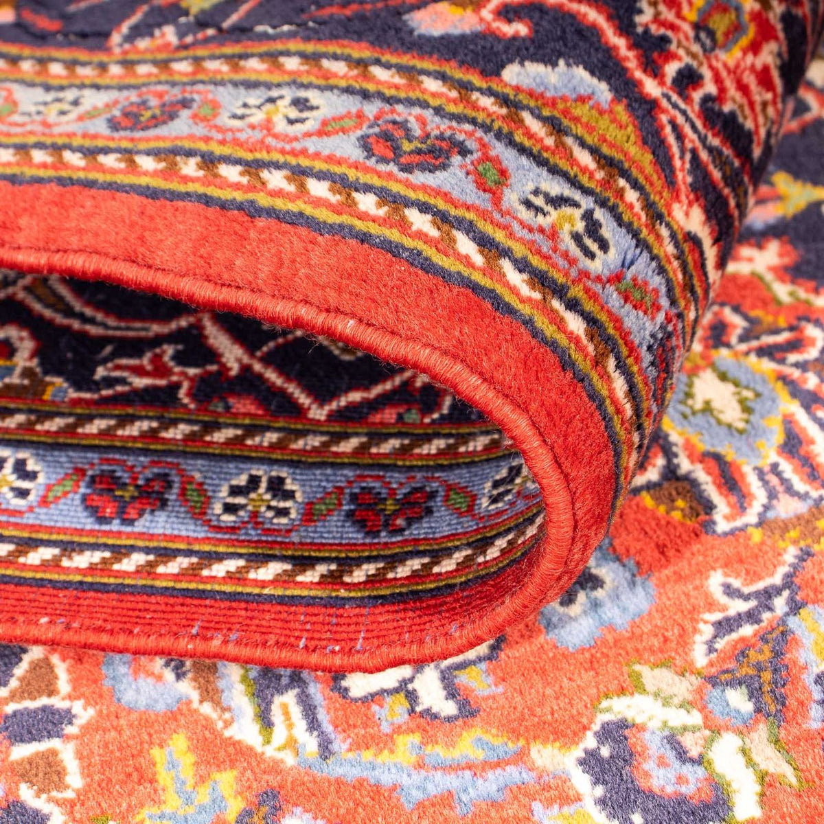 Tapis persan - Keshan - 217 x 139 cm - rouge clair