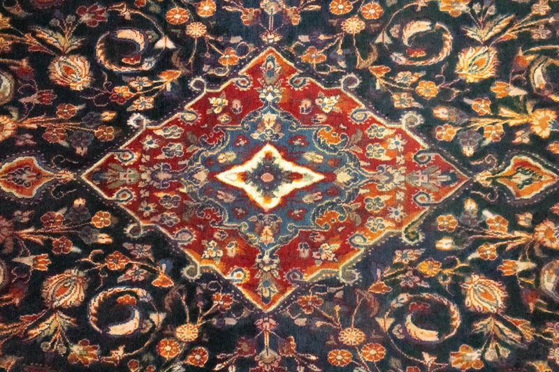 Tapis de couloir Tapis persan - Nomadic - 227 x 129 cm - bleu