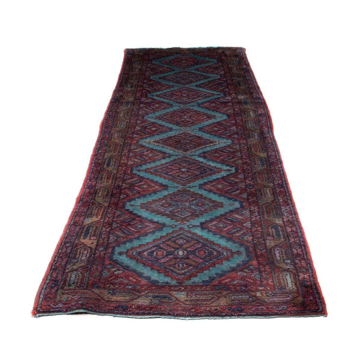 Tapis de couloir Tapis persan - Nomadic - 281 x 89 cm - bleu