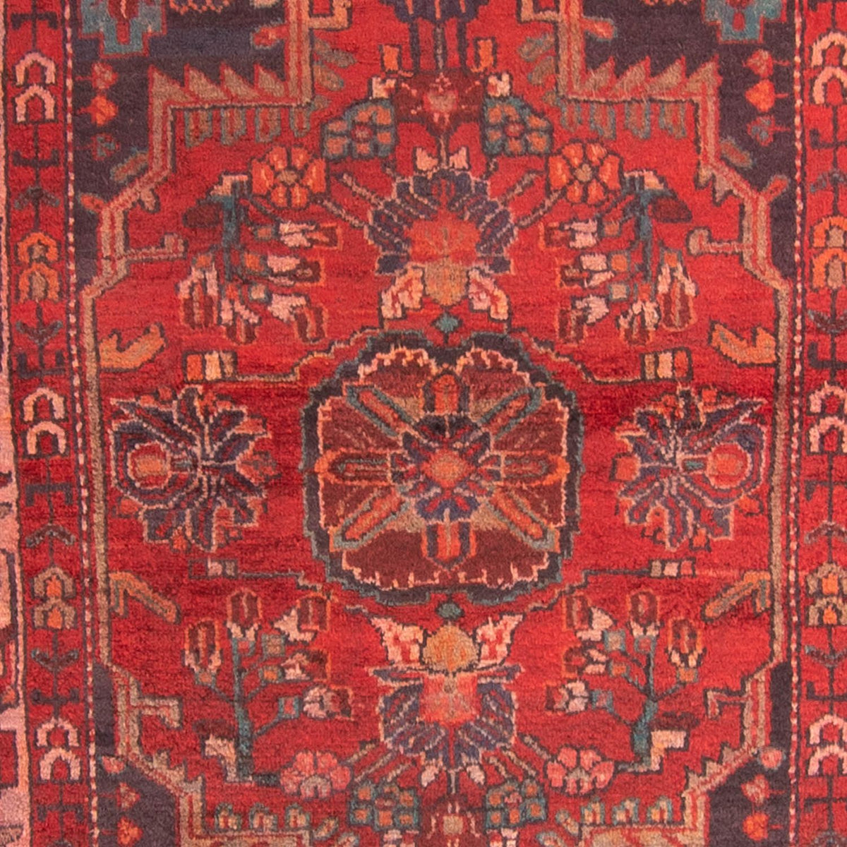 Tapis persan - Nomadic - 174 x 112 cm - rouge foncé