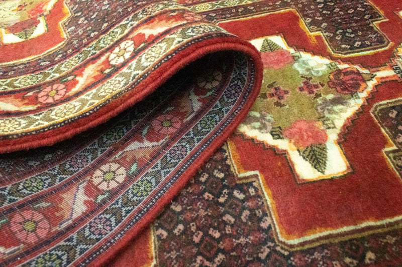 Tapis de couloir Tapis persan - Nomadic - 382 x 90 cm - rouge