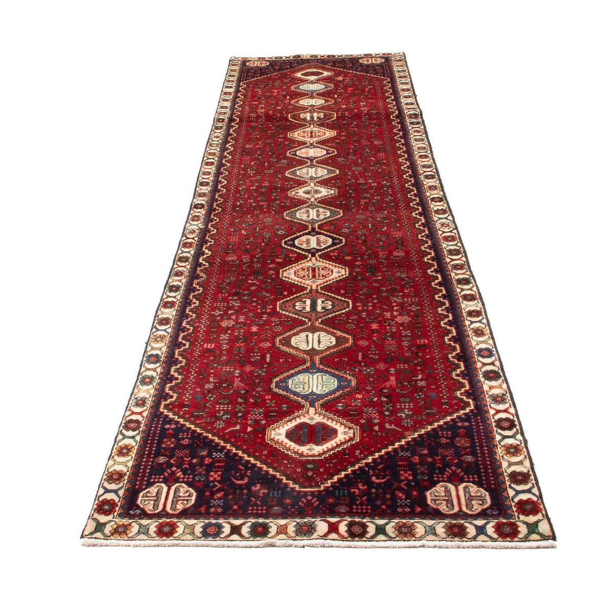 Tapis de couloir Tapis persan - Nomadic - 373 x 83 cm - rouille