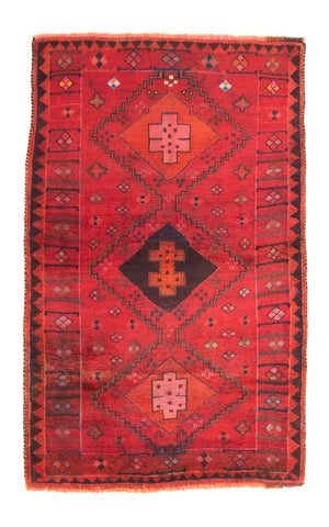 Tapis persan - Nomadic - 154 x 96 cm - rouge