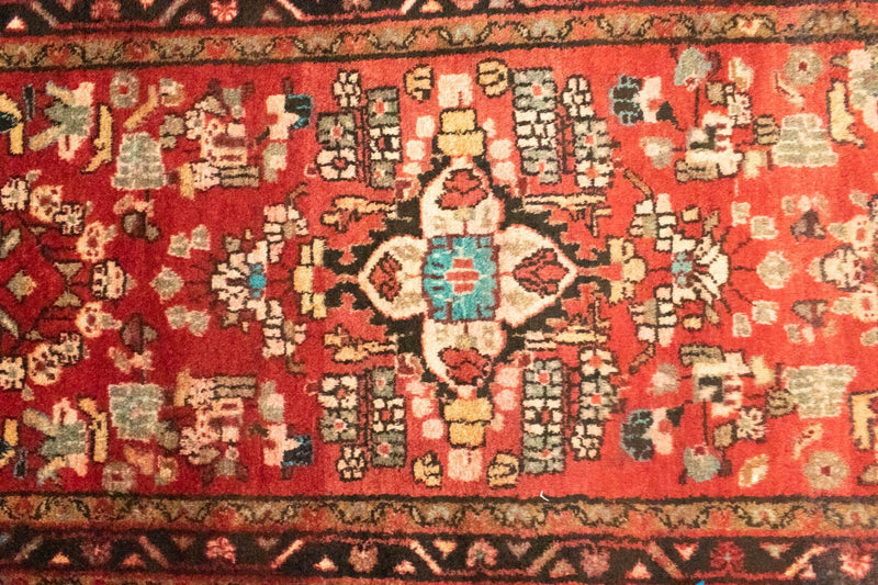 Tapis de couloir Tapis persan - Nomadic - 288 x 84 cm - orange