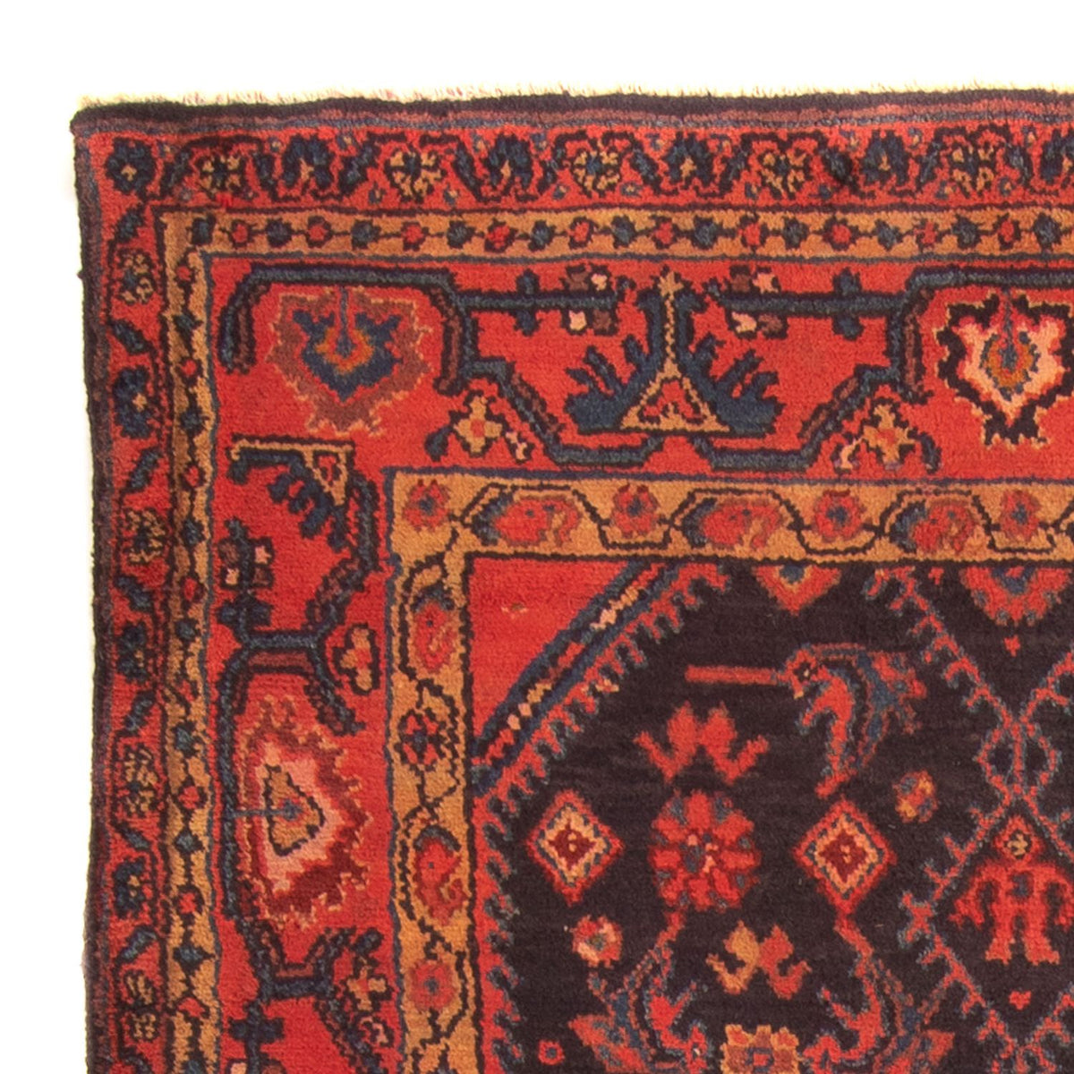 Tapis persan - Nomadic - 167 x 113 cm - bleu foncé