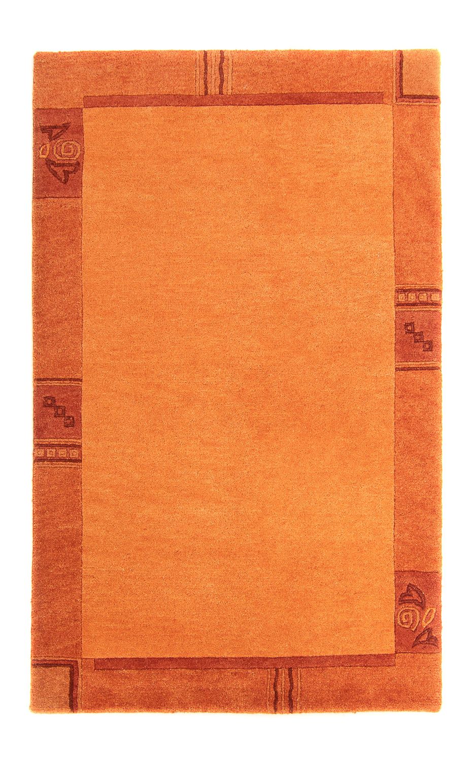 Tapis Népalais - 180 x 117 cm - orange