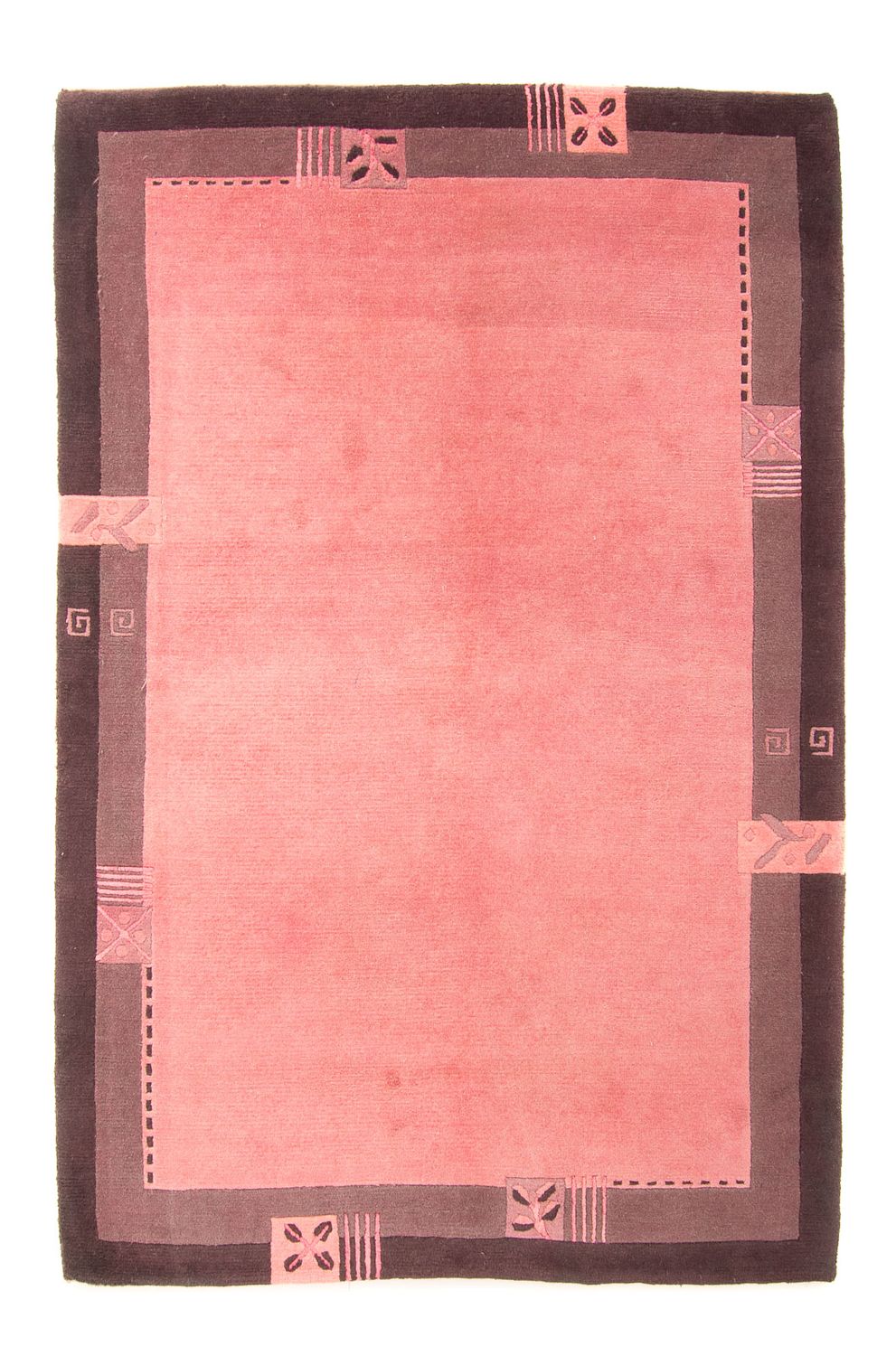 Tapis Népalais - 225 x 160 cm - rose