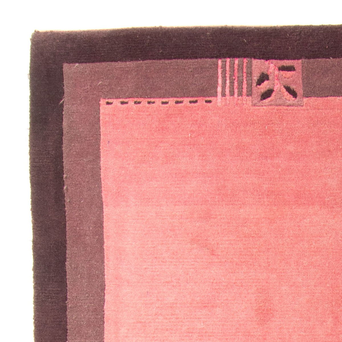 Tapis Népalais - 225 x 160 cm - rose