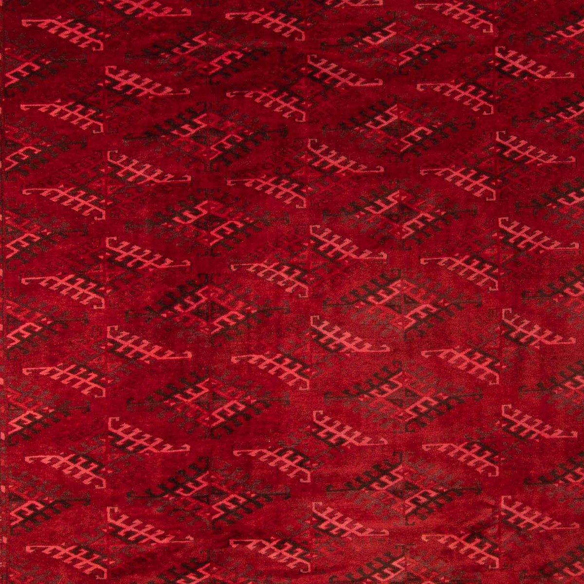 Tapis afghan - 323 x 279 cm - rouge
