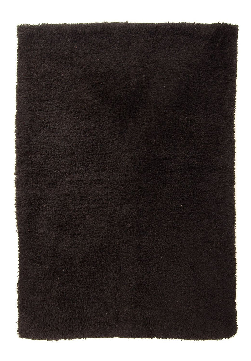 Tapis à poils longs - 216 x 150 cm - noir