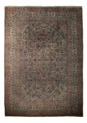 Tapis persan - Keshan - 350 x 250 cm - marron foncé