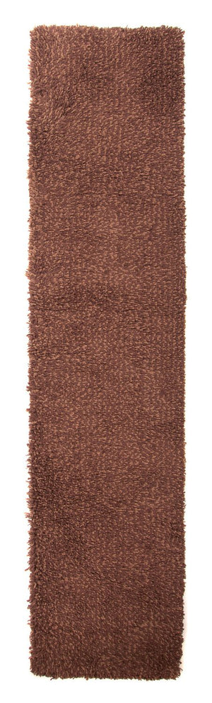 Tapis de couloir Tapis à poils longs - 295 x 66 cm - marron