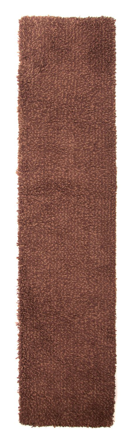 Tapis de couloir Tapis à poils longs - 295 x 66 cm - marron