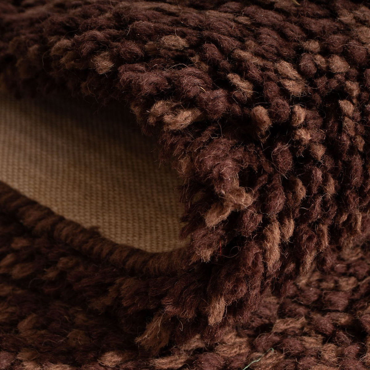 Tapis de couloir Tapis à poils longs - 295 x 66 cm - marron