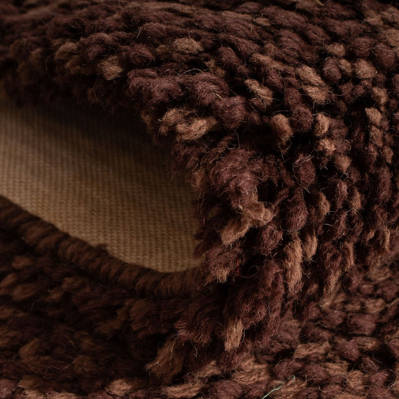 Tapis de couloir Tapis à poils longs - 295 x 66 cm - marron