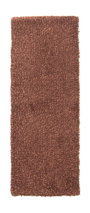 Tapis de couloir Tapis à poils longs - 204 x 70 cm - marron