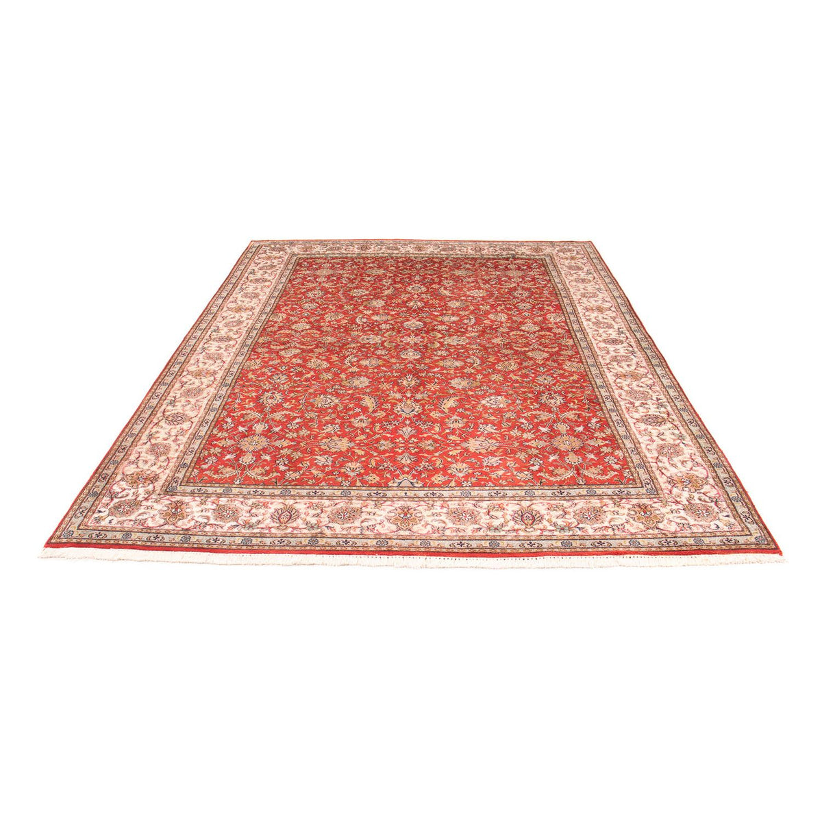 Tapis en soie - Soie du Cachemire - 277 x 186 cm - rouge