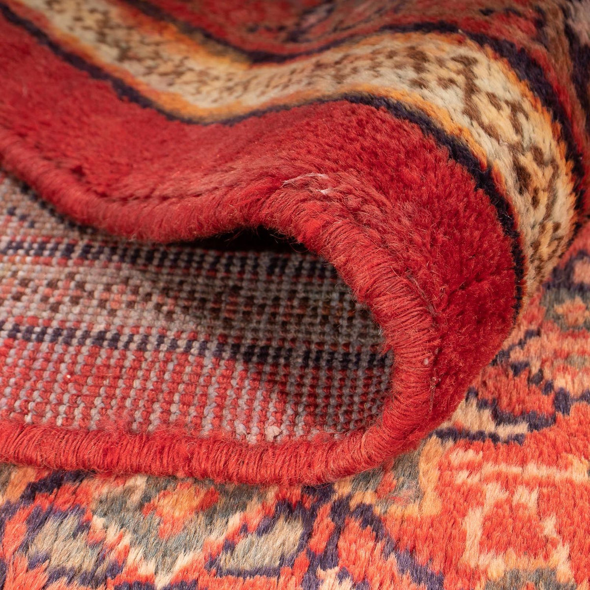 Tapis persan - Nomadic - 433 x 320 cm - rouge foncé