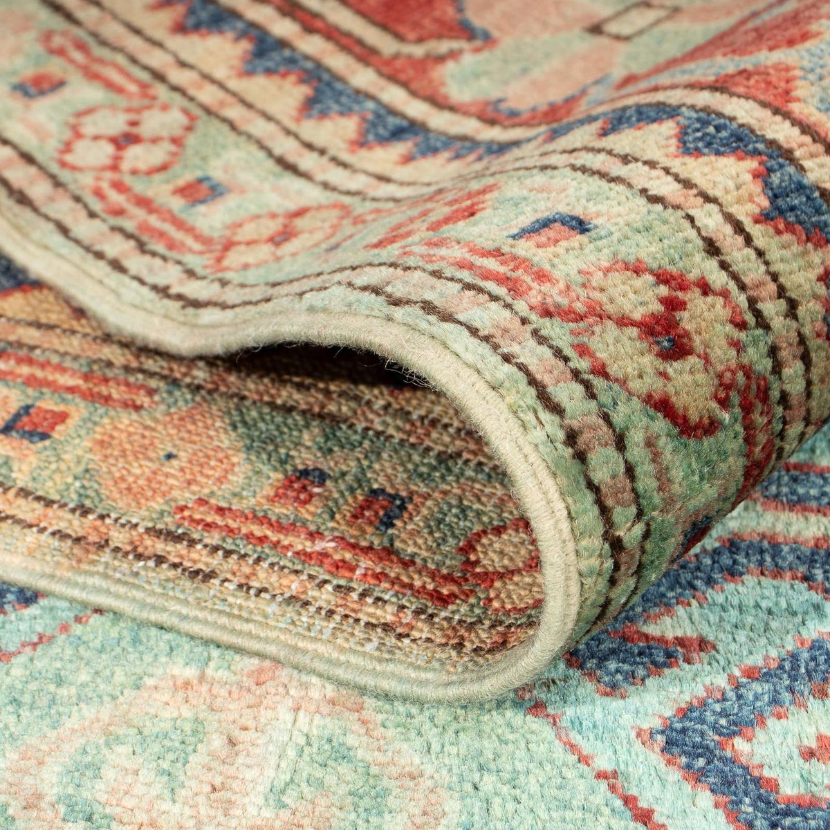 Tapis Ziegler - Kazak - 267 x 186 cm - bleu clair