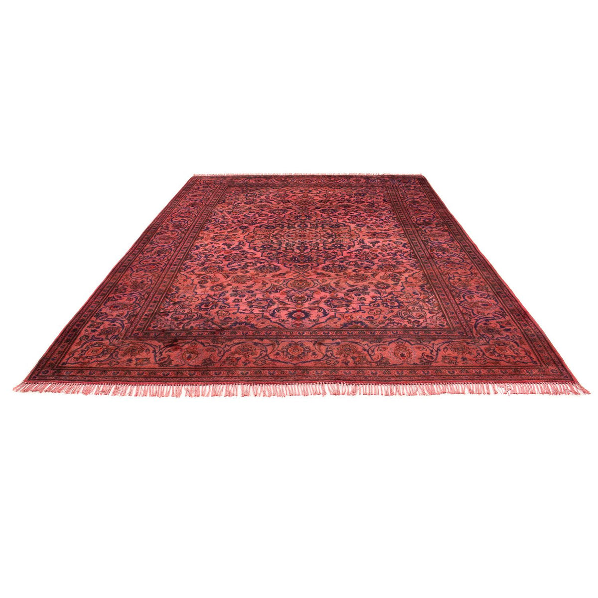 Tapis persan - Keshan - 348 x 240 cm - rouge clair