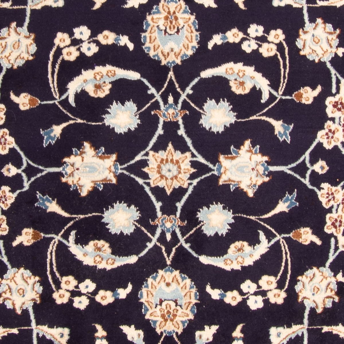 Tapis persan - Nain - Royal - 383 x 286 cm - bleu foncé