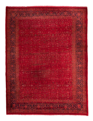 Tapis persan - Classique - 355 x 255 cm - rouge foncé