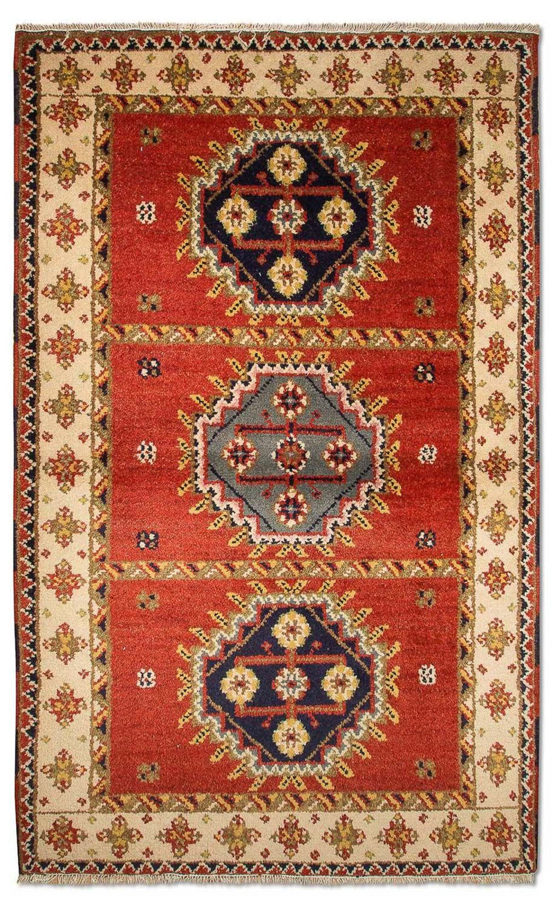 Tapis oriental - 153 x 93 cm - rouge