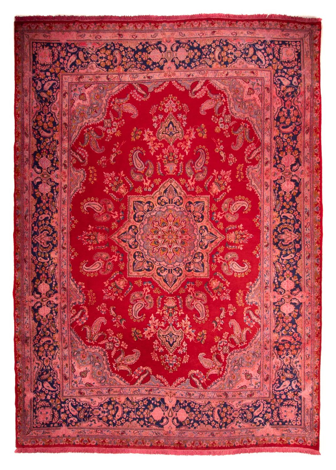 Tapis persan - Classique - 385 x 255 cm - rouge foncé