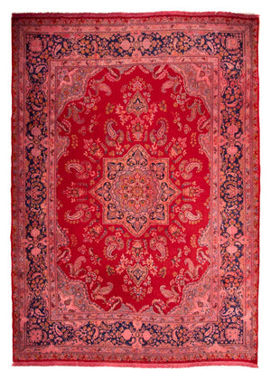Tapis persan - Classique - 385 x 255 cm - rouge foncé