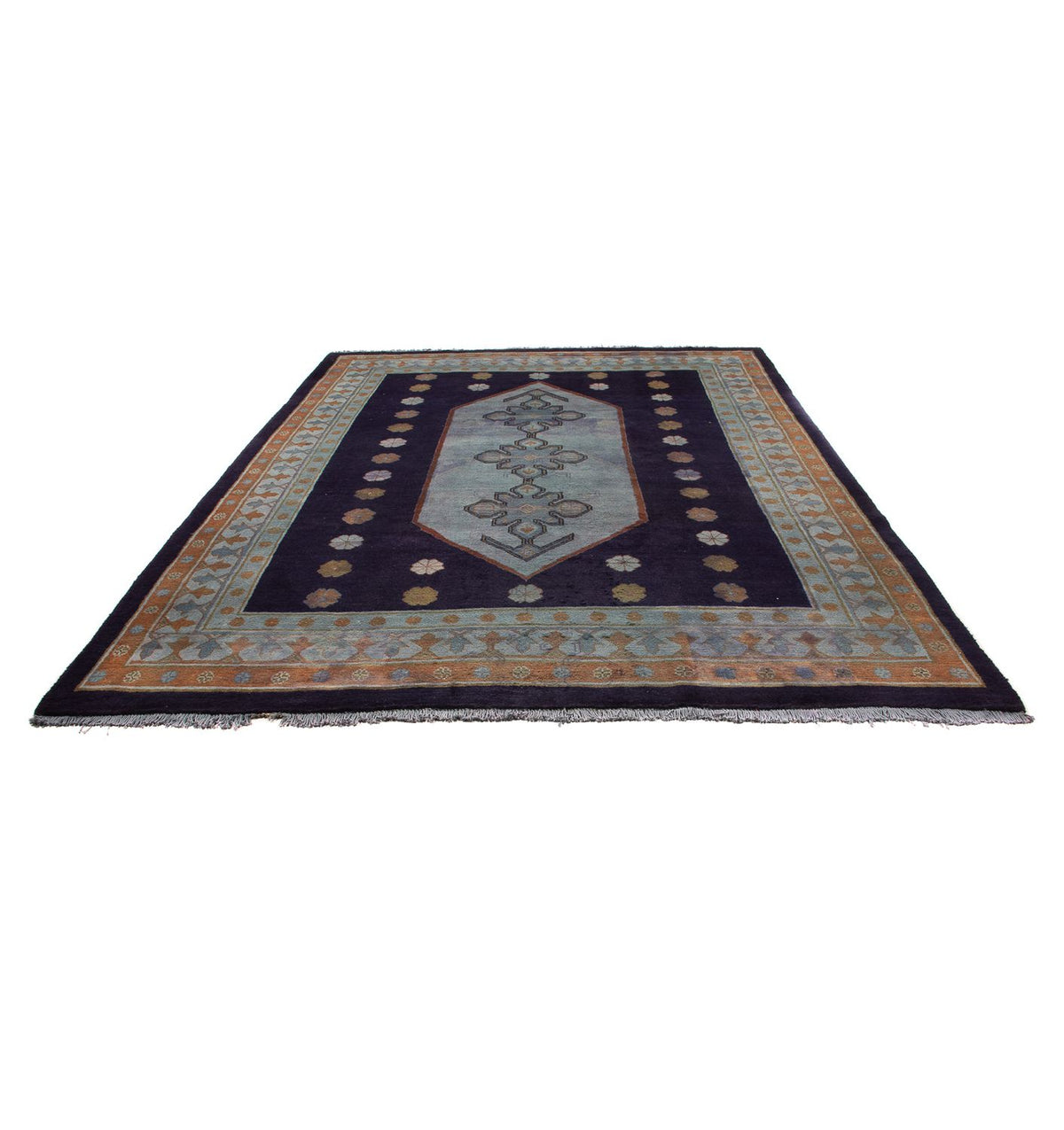 Tapis persan - Nomadic - 325 x 245 cm - bleu foncé
