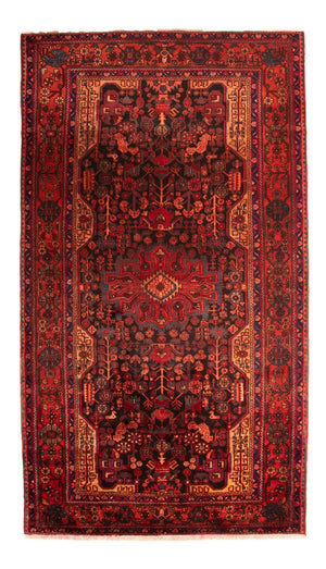 Tapis persan - Nomadic - 348 x 185 cm - rouge foncé