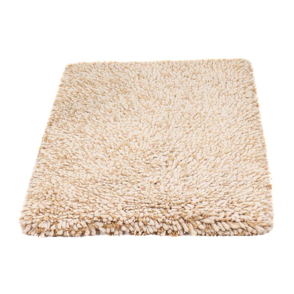 Tapis à poils longs - 90 x 60 cm - beige