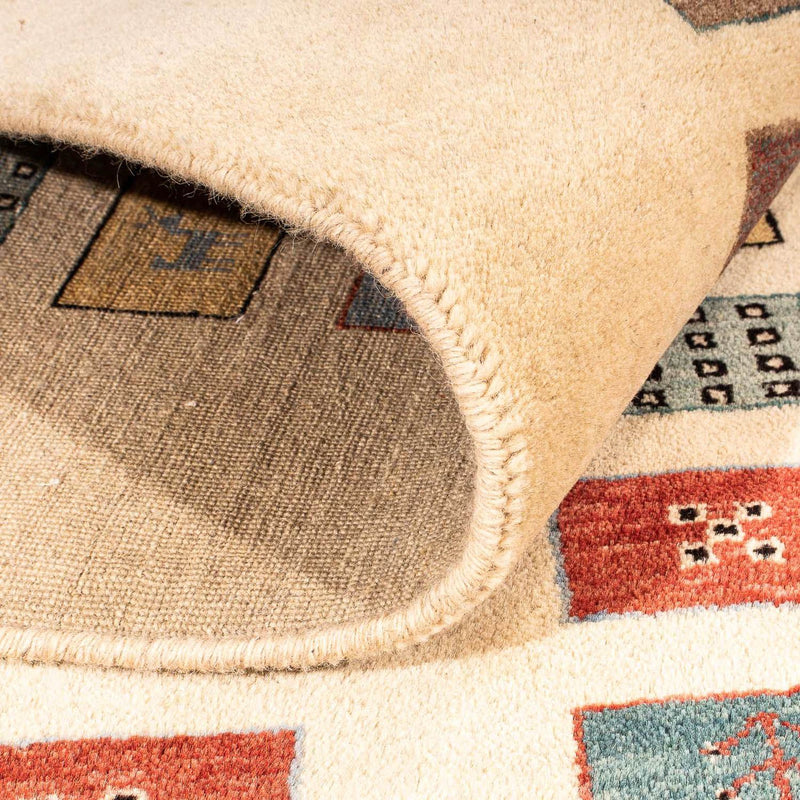 Tapis Gabbeh - Loribaft Persan - 197 x 144 cm - marron clair