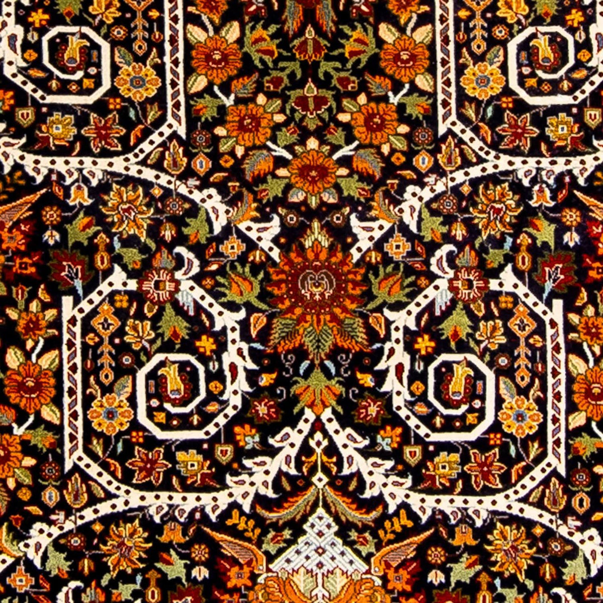 Tapis persan - Ghom - 216 x 116 cm - rouge