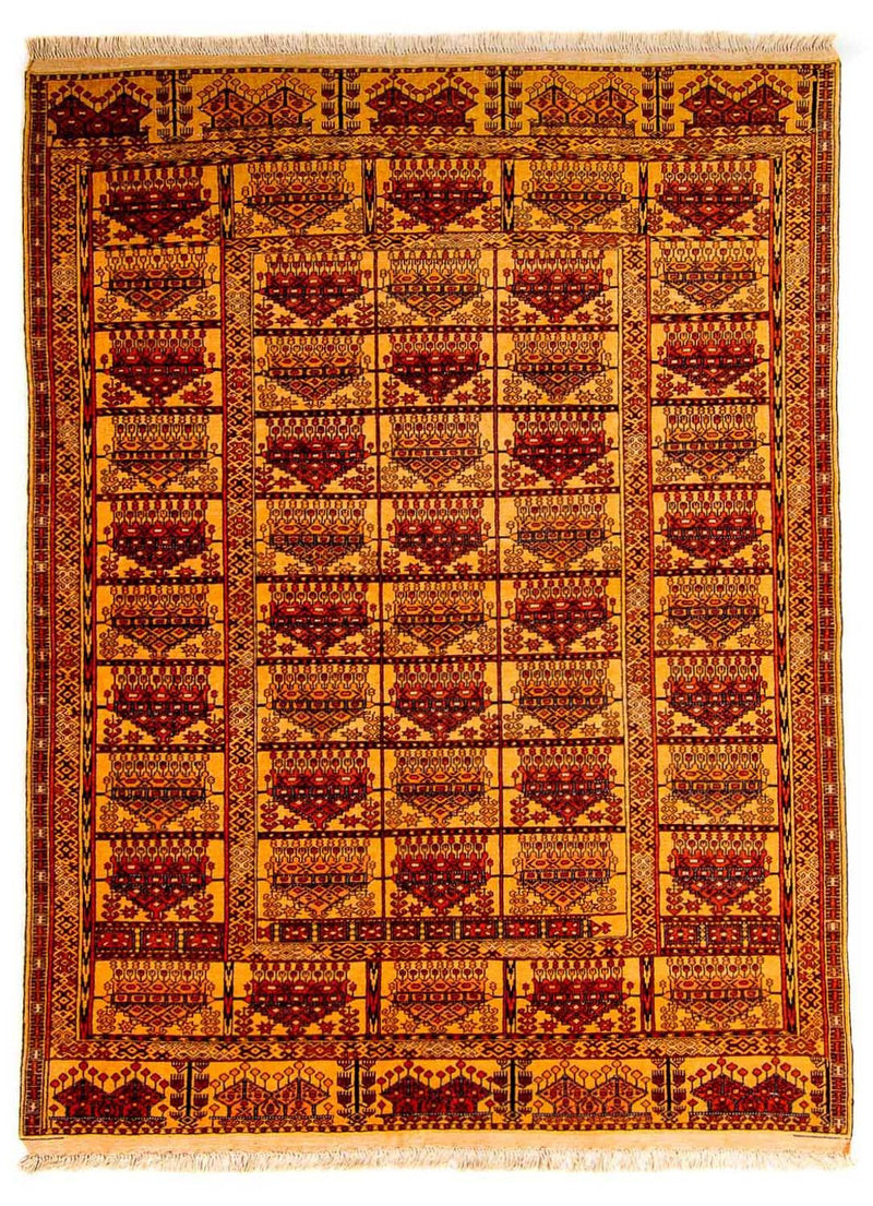 Tapis en soie - Soie afghane - 173 x 126 cm - or
