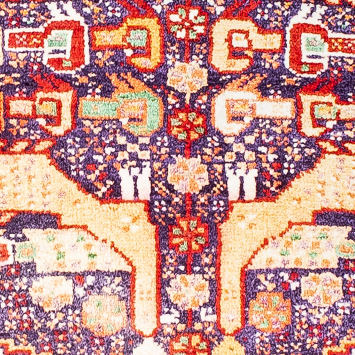 Tapis persan - Nomadic - 89 x 72 cm - multicolore