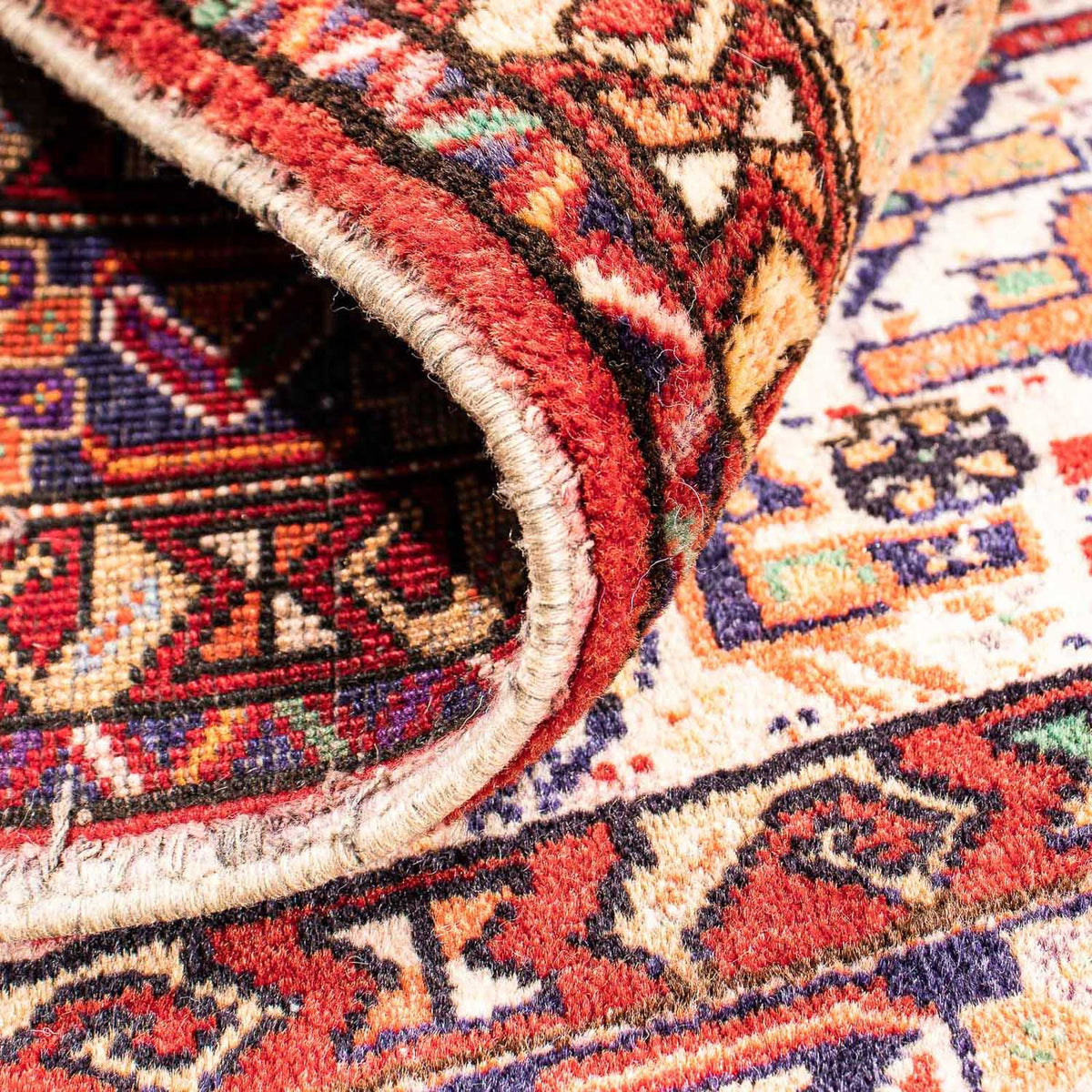 Tapis persan - Nomadic - 89 x 72 cm - multicolore