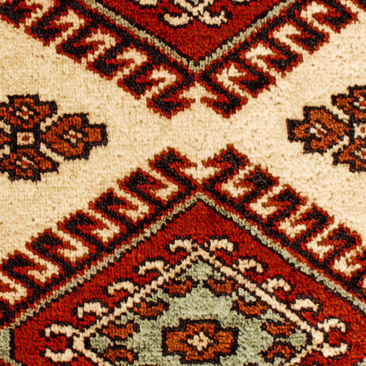 Tapis Turkaman - 94 x 67 cm - beige
