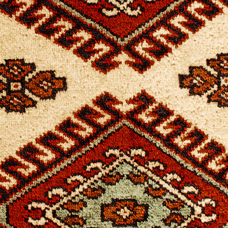 Tapis Turkaman - 94 x 67 cm - beige