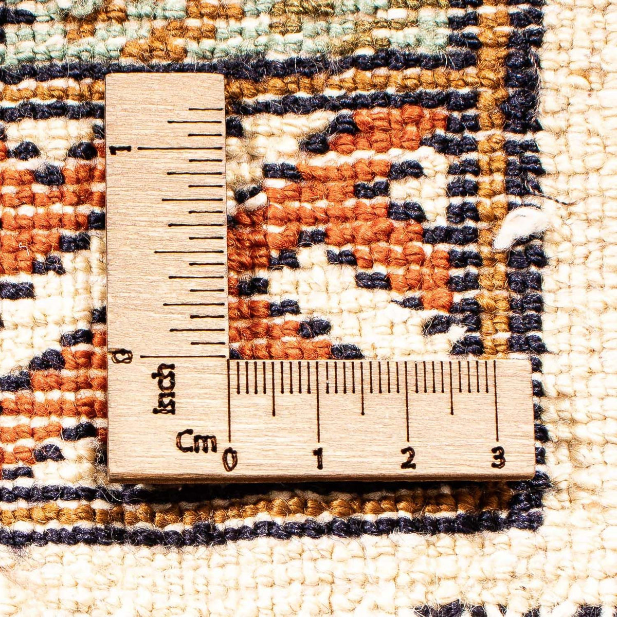 Tapis Turkaman - 94 x 67 cm - beige