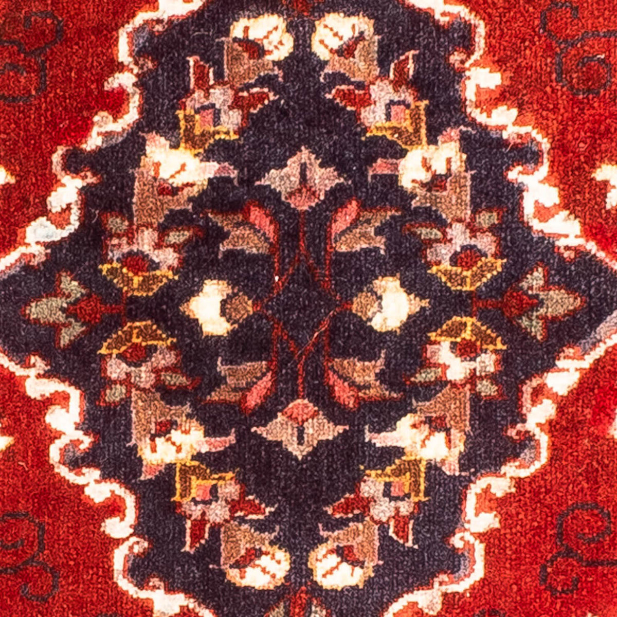 Tapis persan - Keshan carré  - 97 x 77 cm - rouge foncé